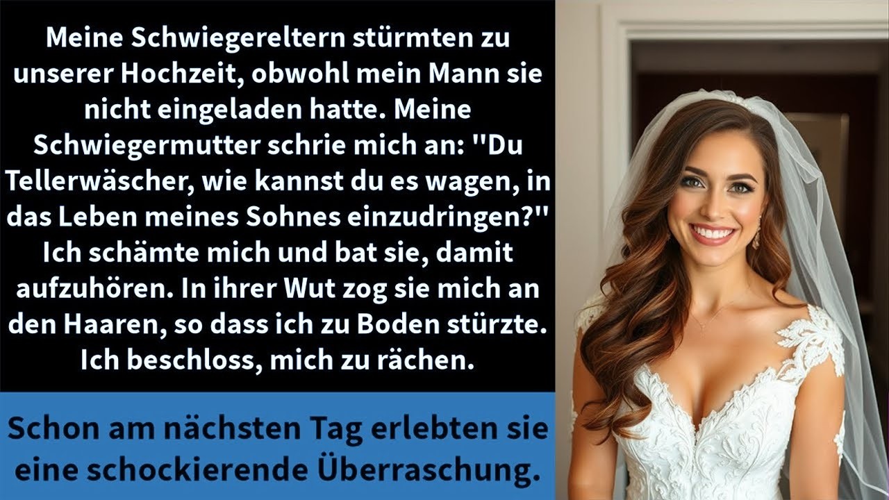 Meine Schwiegereltern stürmten zu unserer Hochzeit, obwohl mein Mann sie nicht eingeladen hatte.