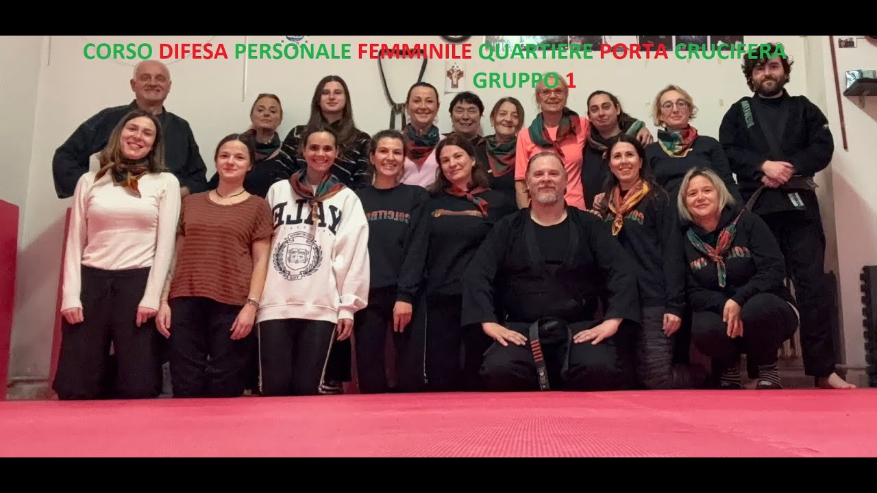 CORSO DI DIFESA PERSONALE FEMMINILE PER IL QUARTIERE DI PORTA CRUCIFERA GRUPPO 1 - BUDOKAN AREZZO