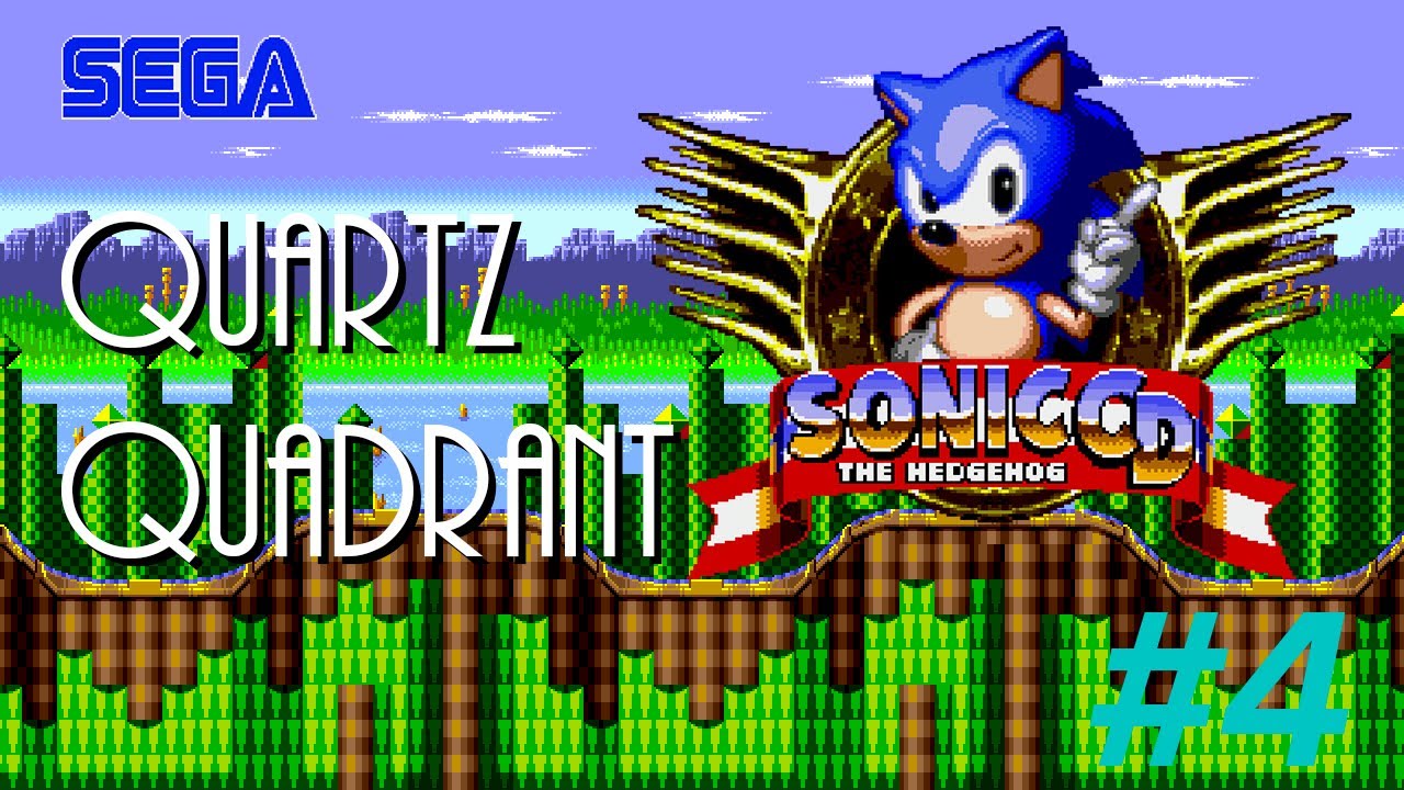Sonic CD walkthrough (SEGA CD) (Good Ending) #4 - Quartz Quadrant.