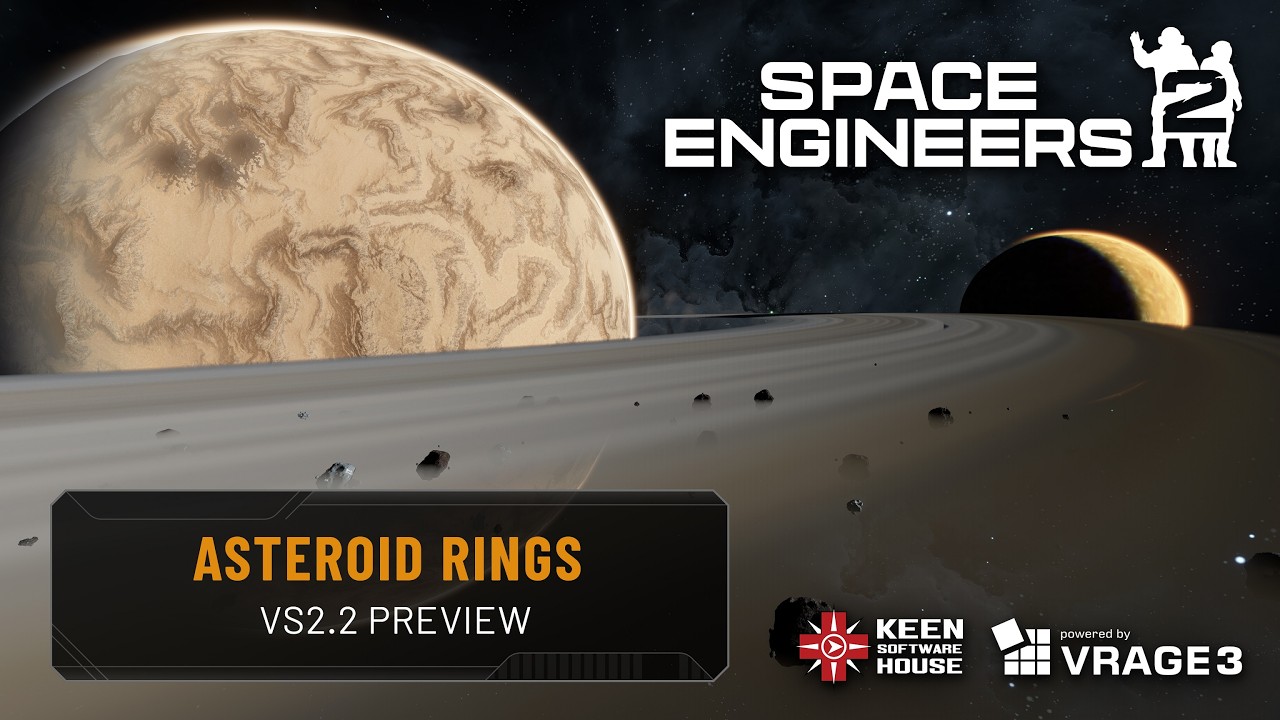 Предварительный обзор Space Engineers 2: кольца и скопления астероидов.