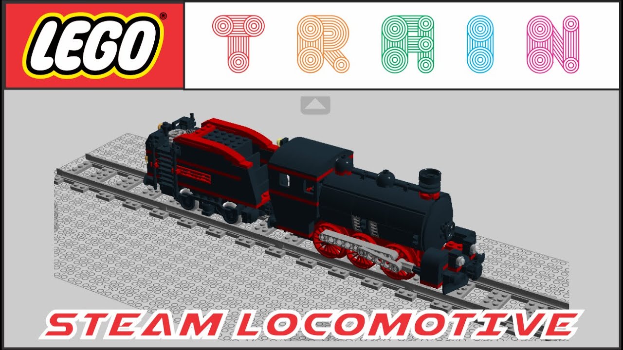 LEGO TRAIN - STEAM LOCOMOTIVE [Lego MOC] Lego Digital Designer