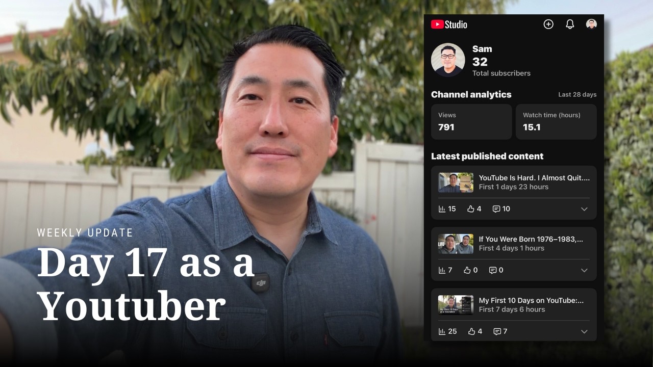 Day 17 - My Youtube Journey — What I've Learned, What's Not Working, and Where This Channel Is Going