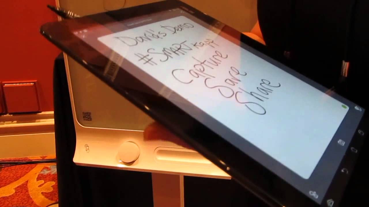 Smart Kapp wipe board syncs notes with a mobile app
