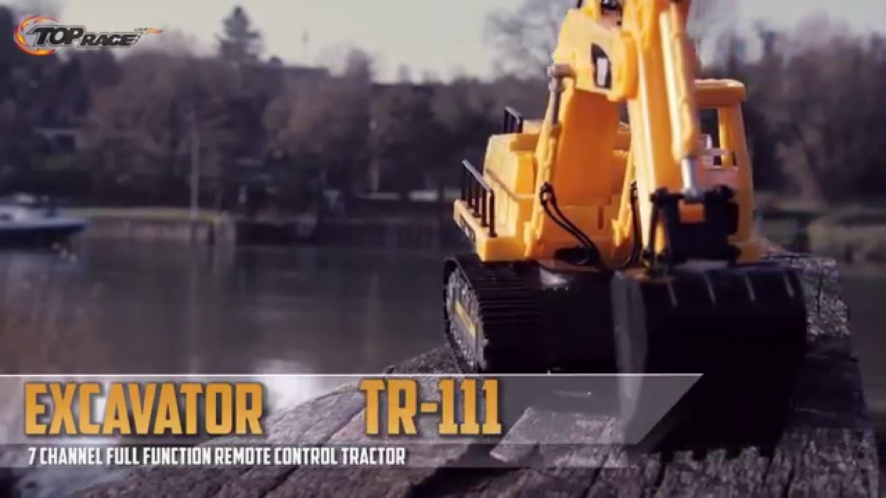 Top Race 7 Channel Full Functional RC Excavator, With Lights & Sound (TR-111)