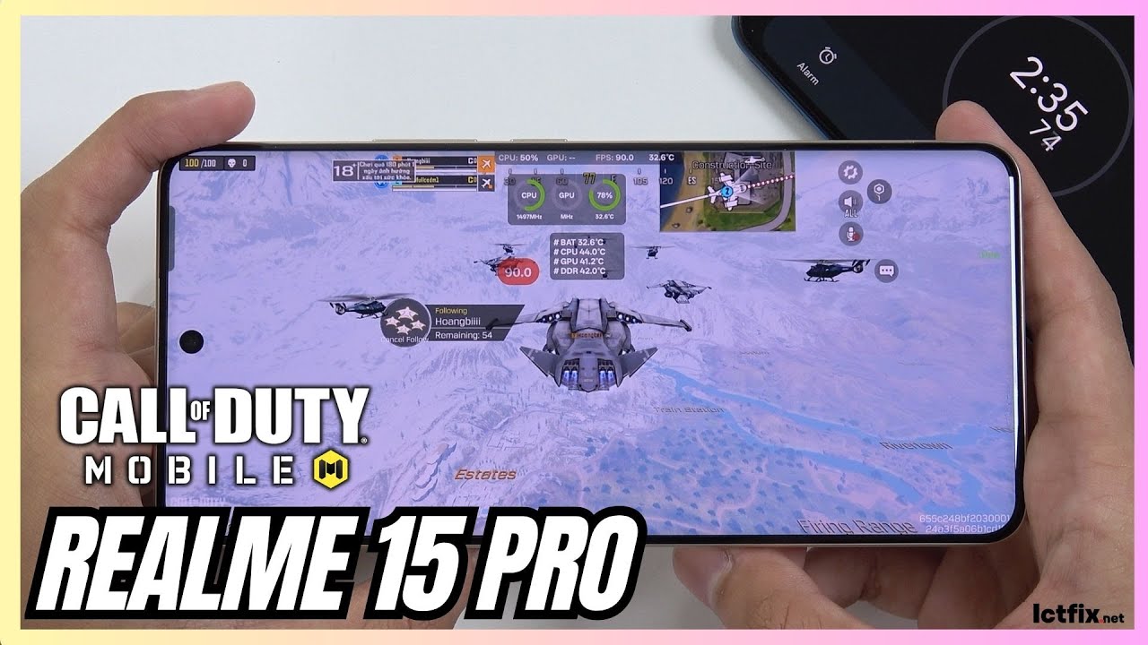 Realme 15 Pro Call of Duty Mobile Gaming test CODM | Snapdragon 7 Gen 4, 144Hz Display