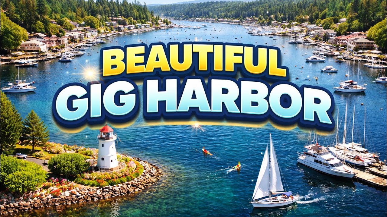 Gig Harbor | Relaxing Walking  | Enchanting Harbor Views | Beautiful & Exquisite Waterfront Escape