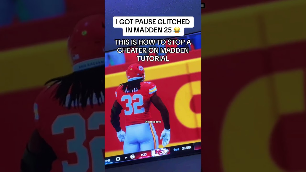 HOW TO STOP A PAUSE GLITCH ON MADDEN! #fyp #madden25 #pauseglitch #cheater #tutorial #glitch