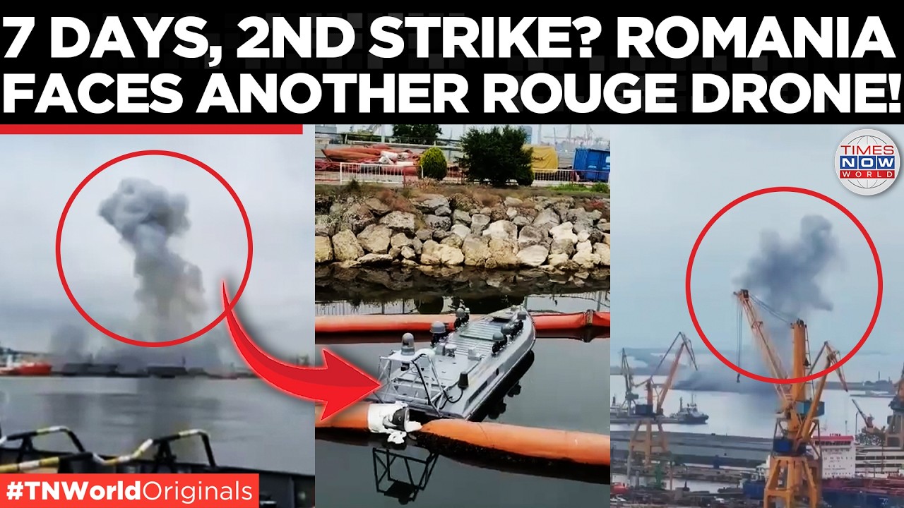 ROMANIA&rsquo;S PORT BLAST: Constanța Evacuated After Mysterious Naval Drone Explosion  | Times Now World