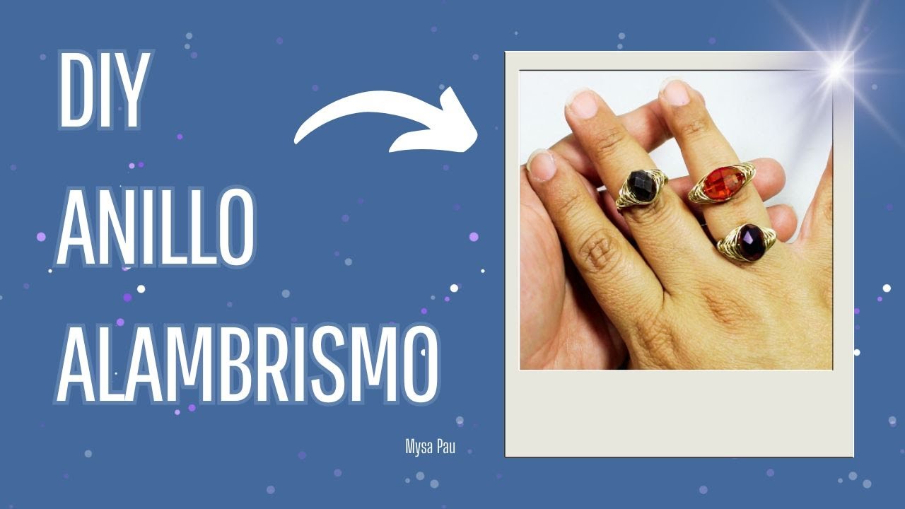 Aprende a hacer un anillo en la técnica espiga... Anillo Alambrismo... Anillo Diy...