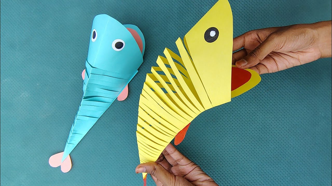 Easy Paper Fish Craft 🐟 | DIY Fish Art & Craft for Kids | Simple Origami Fish Tutorial