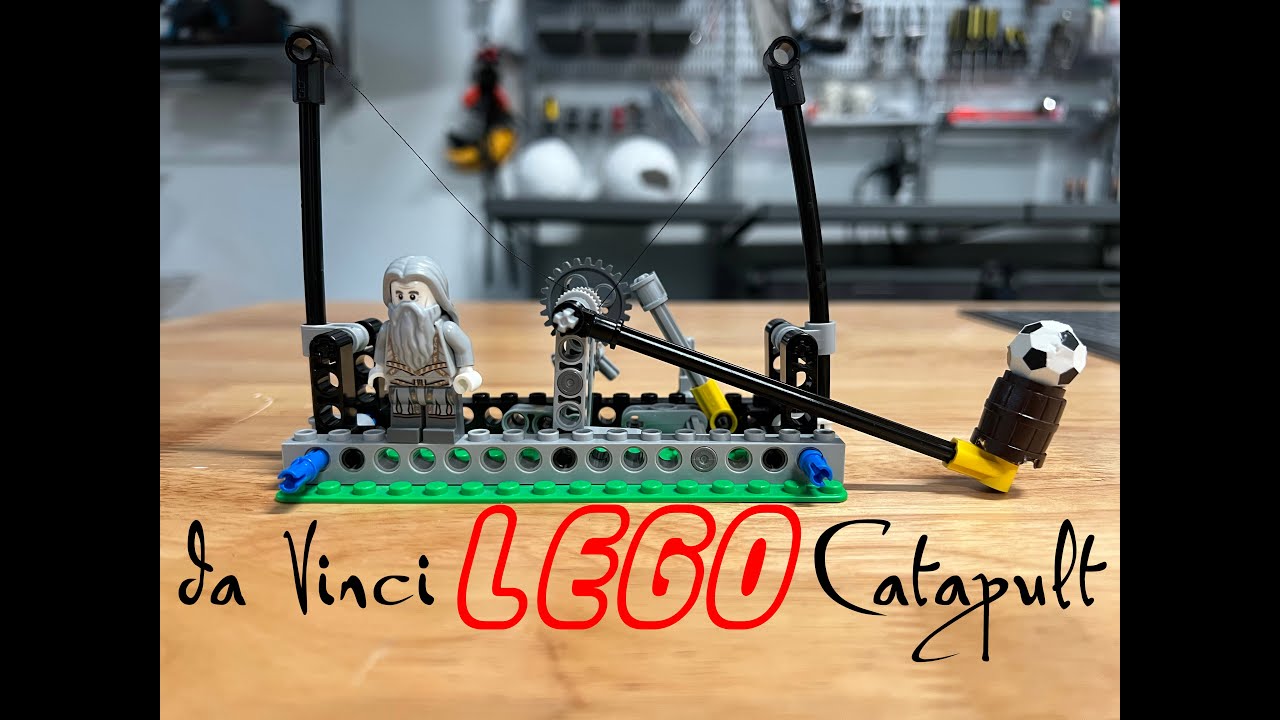 LEGO: Leonardo da Vinci Catapult DIY Build | Will Build Everything