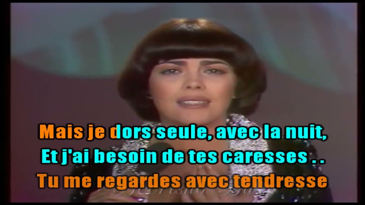 KARAOKÉ Mireille Mathieu - Je T'aime Avec Ma Peau (INEDIT) Création JP Karaoké