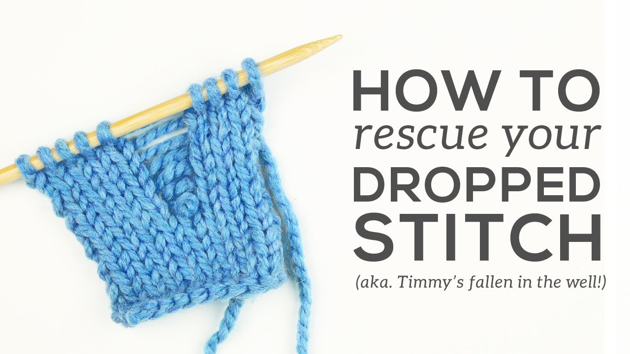 How to Fix a DROPPED STITCH