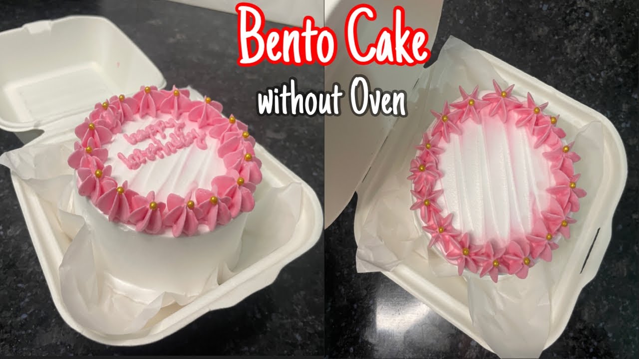 Bento Cake Recipe | একেবাৰে সহজ পদ্ধতিৰে বনোৱা Bento Cake | Mini Lunch Box Cake Recipe without Oven