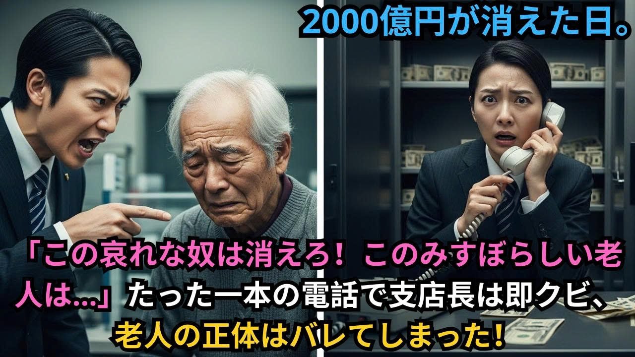 ただの忘れ物から始まった地獄…78歳の老人が一言で銀行を崩壊させた衝撃の真実！涙が止まらない復讐劇と、誰もが泣いた赦しの結末とは？高齢者差別の闇に切り込む、人生の教訓が心を刺す長編物語