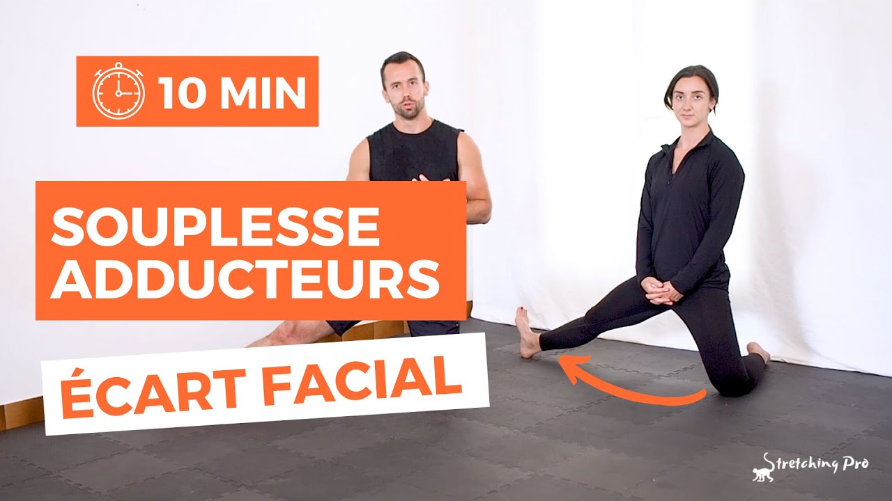 Étirements des adducteurs pour le grand écart facial