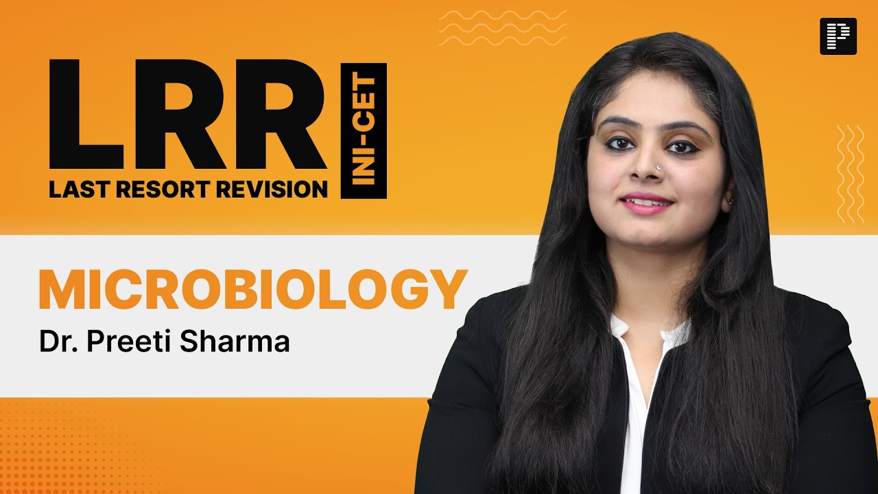 Microbiology LRR for INI-CET 2026 | Last-Minute Revision to Boost Your Score By Dr. Preeti Sharma