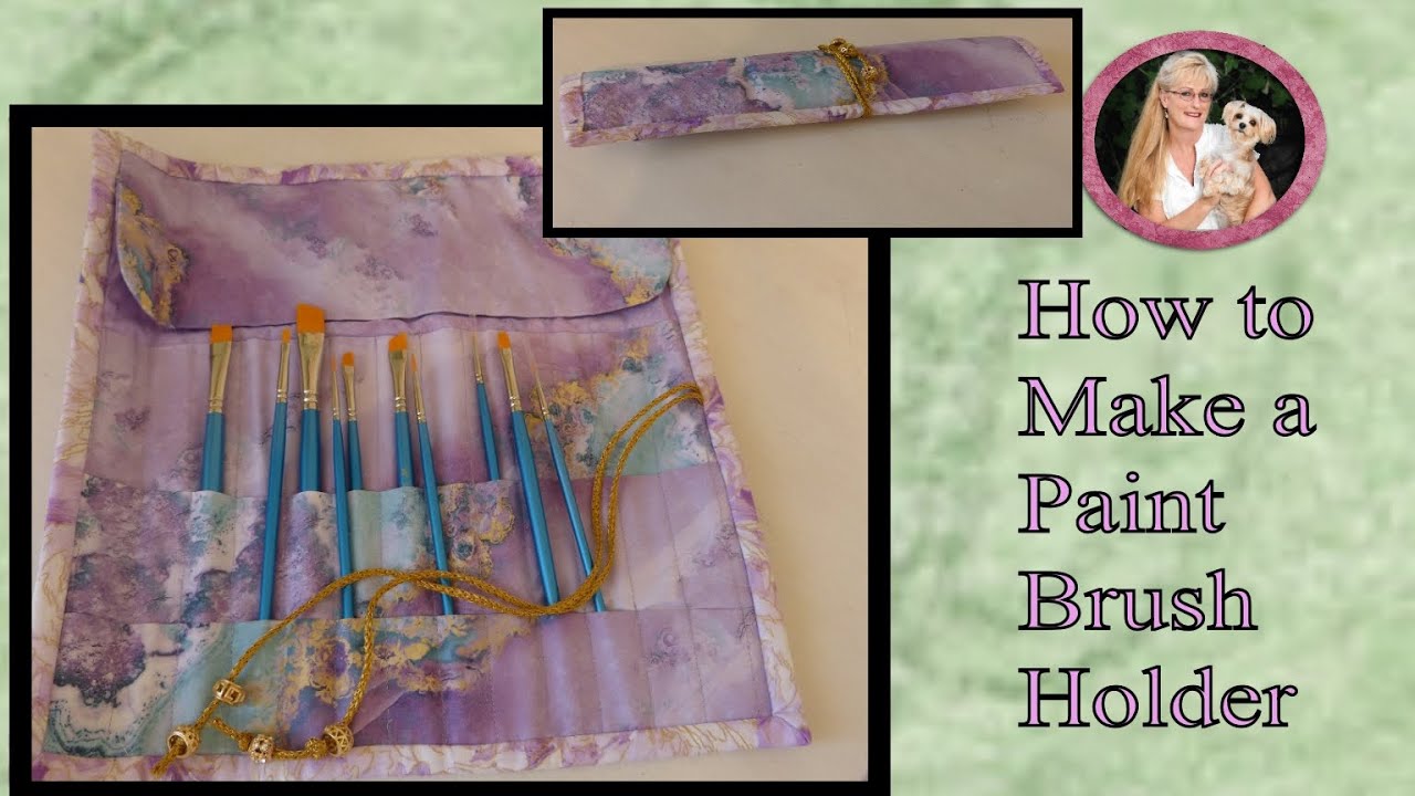 Creating A Stylish Paint Brush Holder With Fabric