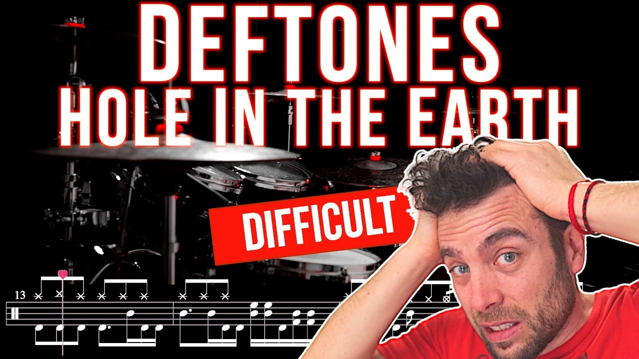 Deftones - Hole In The Earth - Drum cover (with scrolling drum score)