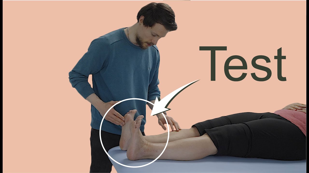 Aktive Bewegungspr&uuml;fung oberes Sprunggelenk in Neutralstellung (klinischer Kontext) Teil 1