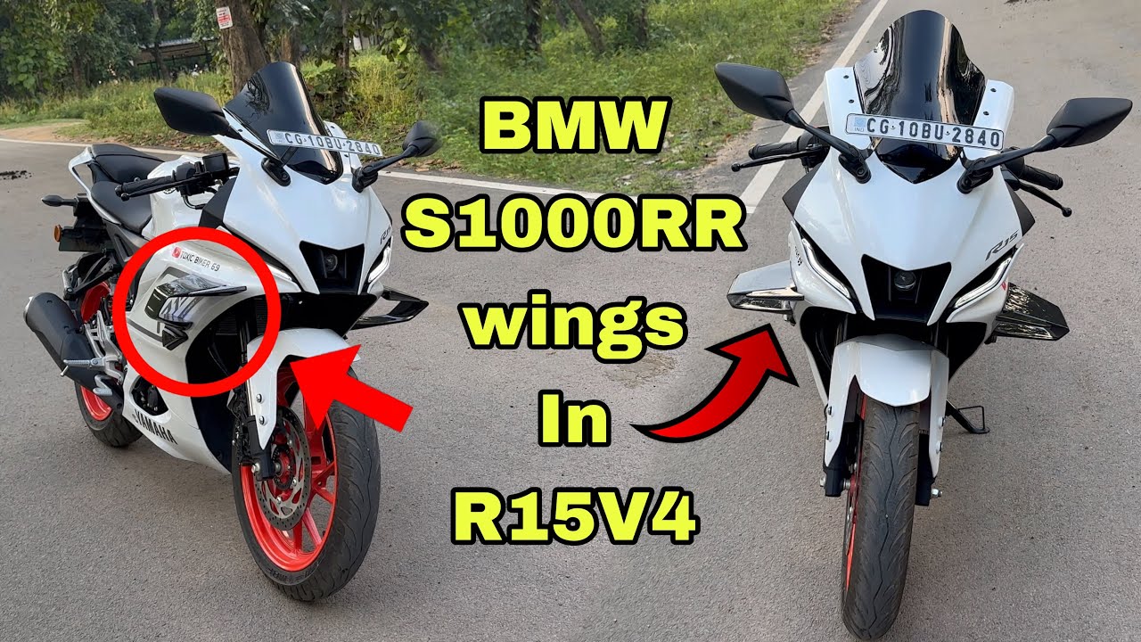 S1000rr winglets on R15 v4 | 6000rs worth it? | installation process | crazy look 👀 