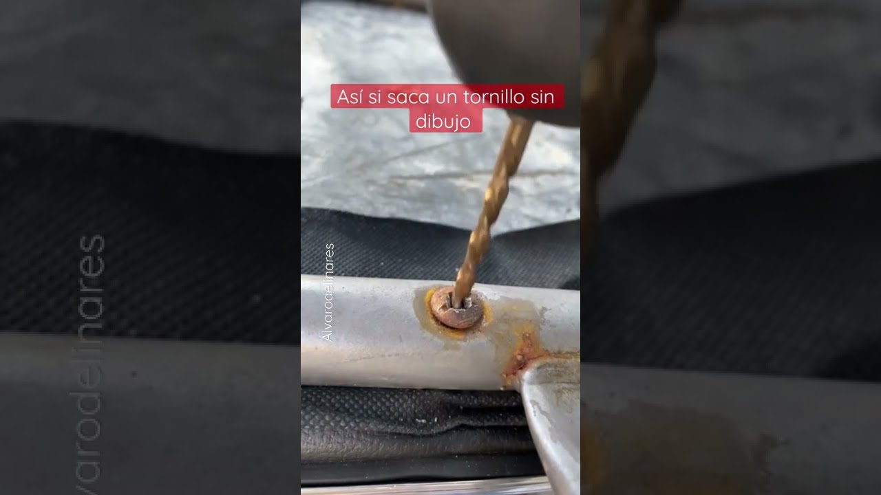 🚫C&oacute;mo puedo sacar un tornillo💫 si no tiene dibujo en la cabeza.Con un saca tornillos y saca rosca.
