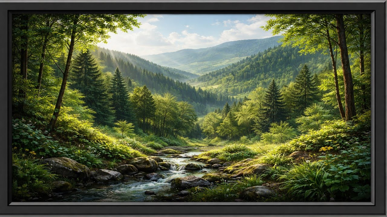 Peaceful Forest Stream 🌿 | Relaxing Nature Ambience for Stress Relief