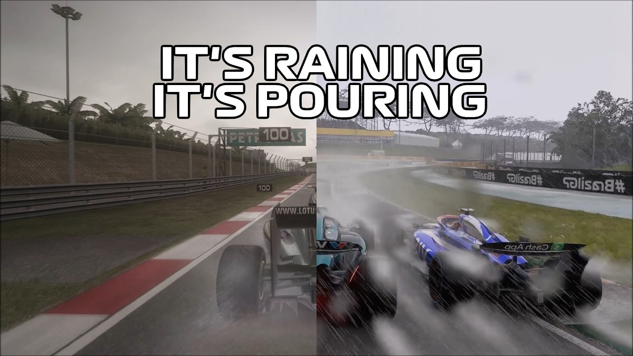 Evolution of Wet Weather/Rain in Codemasters F1 Games | 2010 - 2024