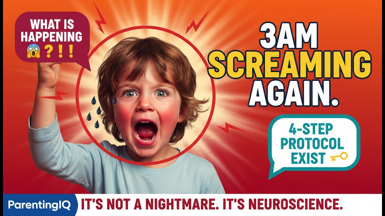 The 3AM Meltdown Protocol: Why Toddlers Have Night Terrors & The 4-Step Script to End Them in 7 days