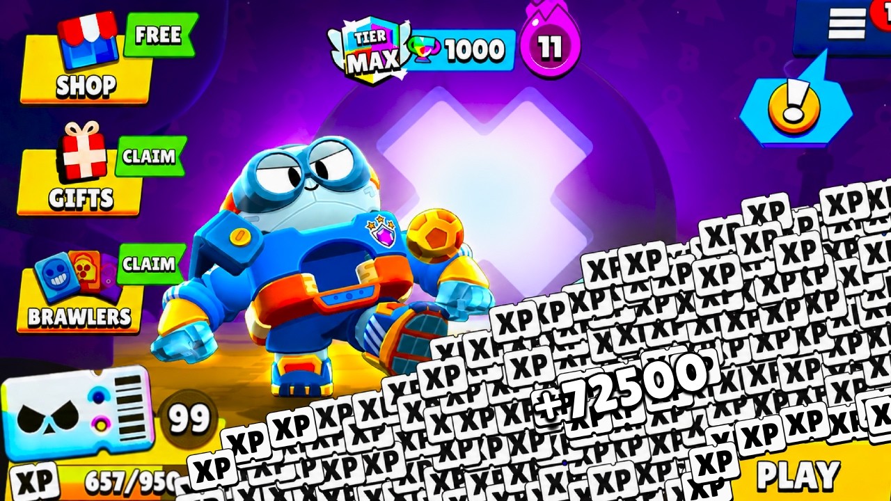 WHAAT!? 💀 CLAIM +72500 XP FOR BRAWL PASS REWARDS ⁉️🎁