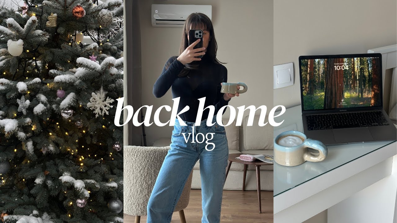 back home vlog | Christmas time, new bangs, Longchamp bag & life chat