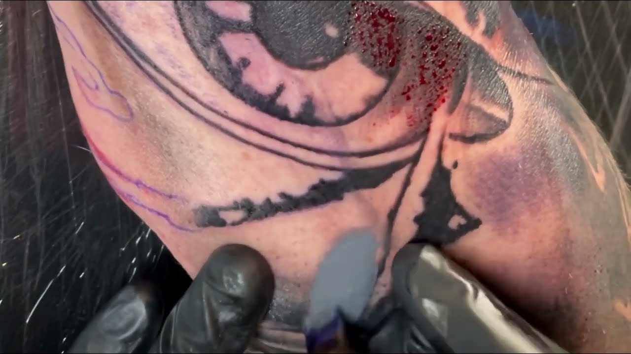 Testing Linetion Sworder Tattoo Machine | Real time tattoo and Tattoo Time Lapse