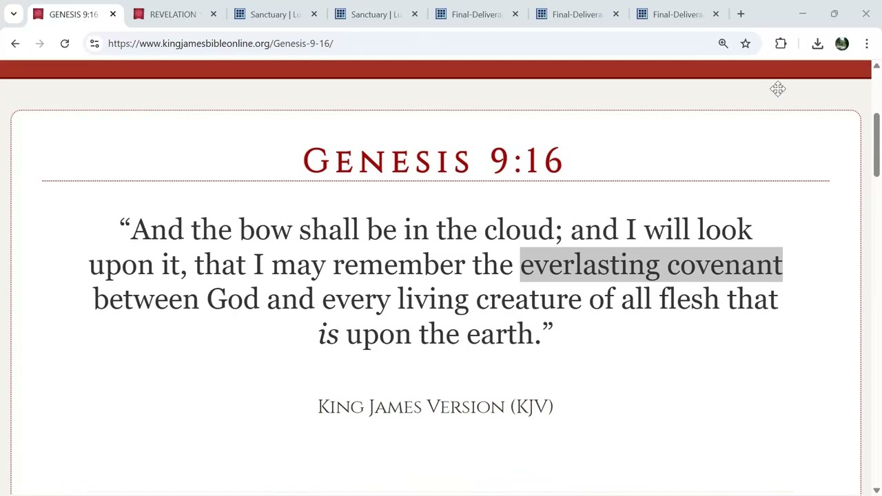 Final Deliverance in the Covenants of God - Chapter 4 -  P. 53 - 59 - Video 5