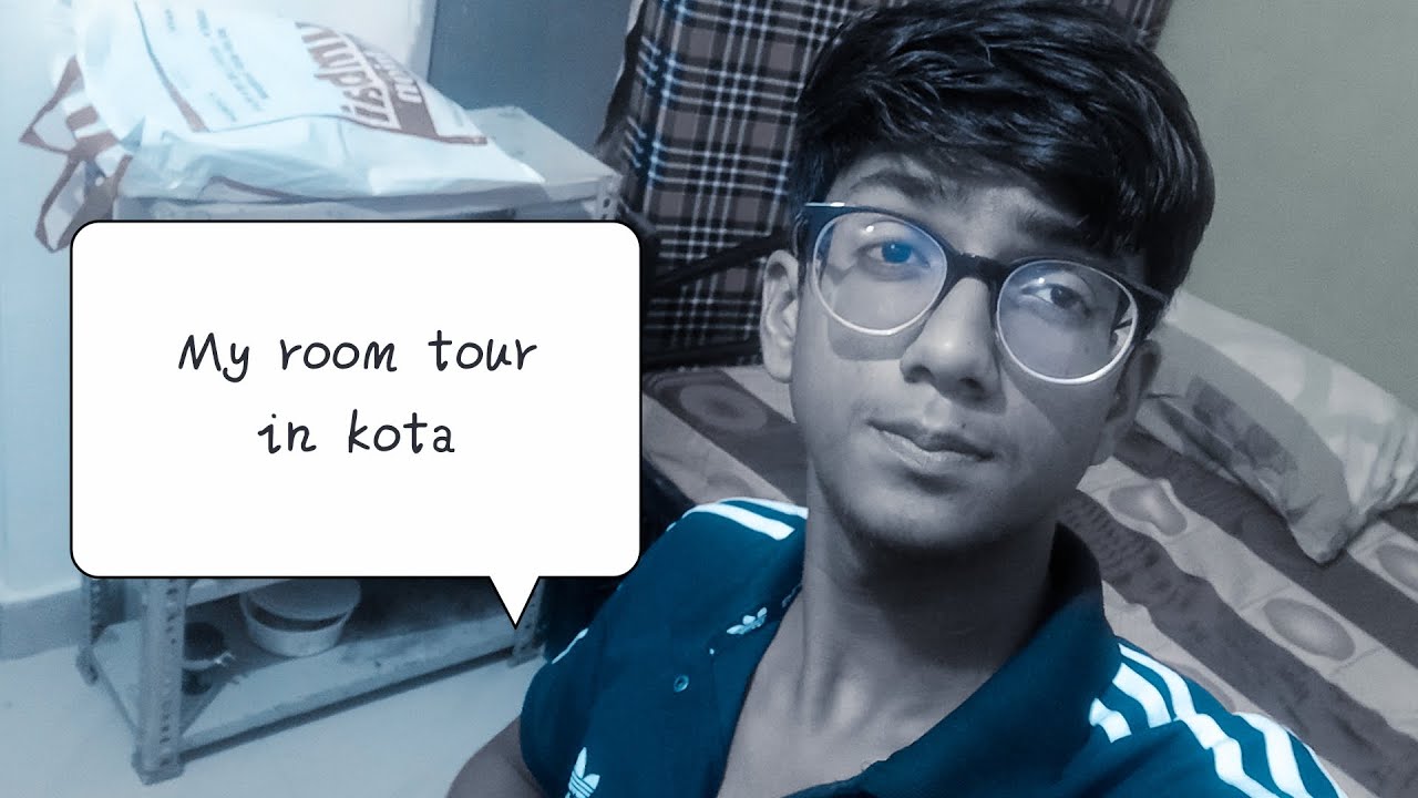 My hostel room tour in kota!! #☠️☠️#
