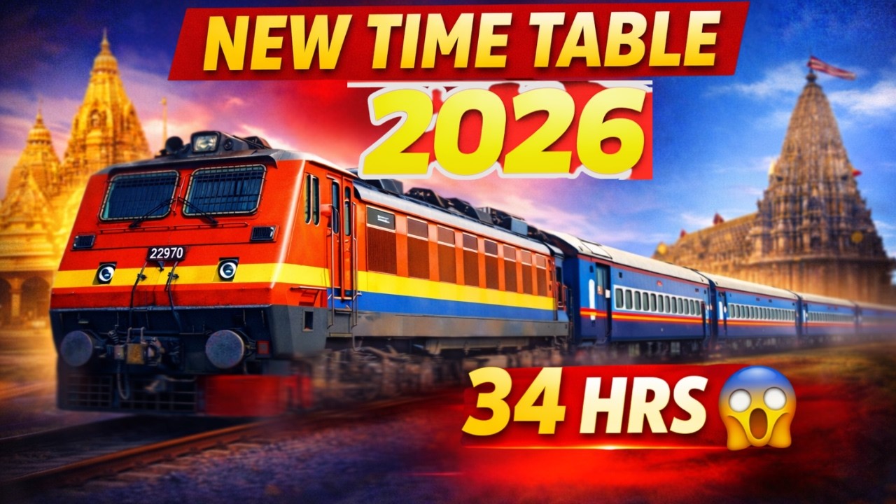 Banaras Okha Superfast Express 2026 New Time Table | 22970 Full Route, Fare & Coach Details