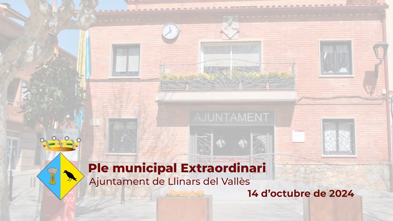 Ple extraordinari del dia 14 d'octubre de 2024