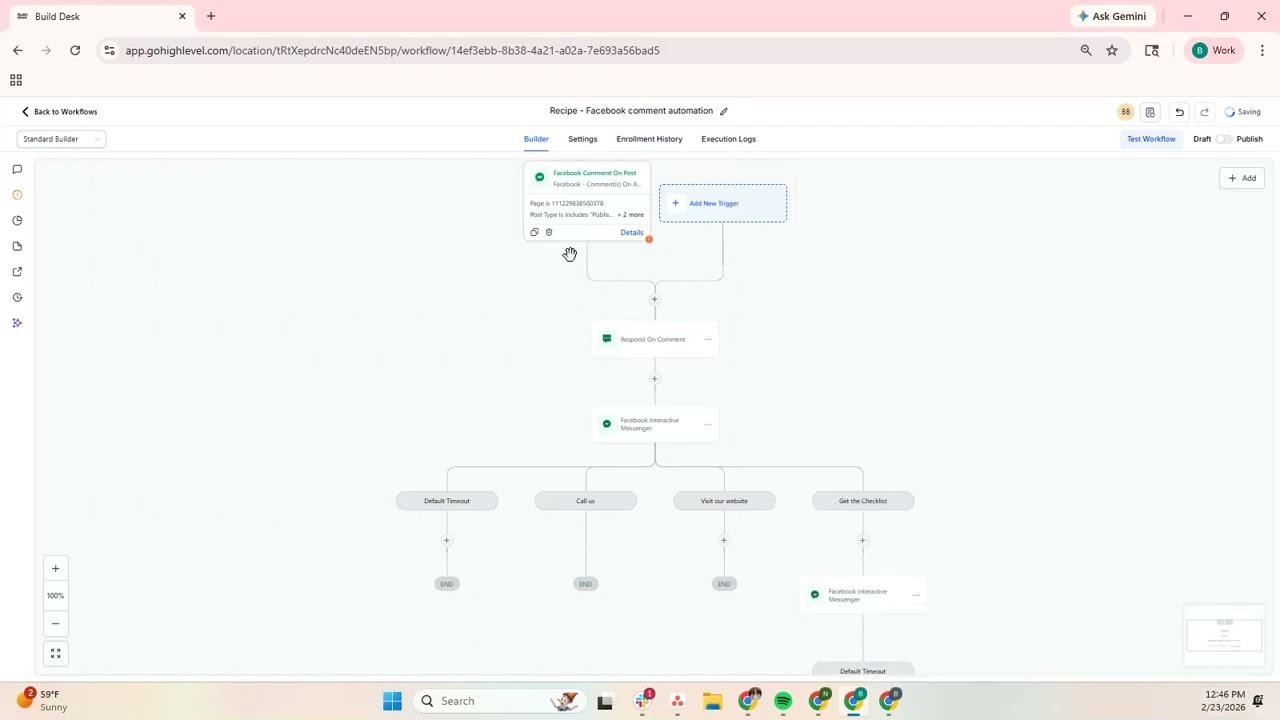 Trigger Word Automations Within Build Desk