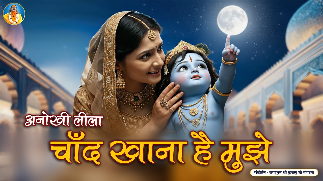 😍 मन मोहने वाली Little Krishna की प्यारी जिद 🌙 |  सरस कृष्ण लीला  | Jagadguru Kripalu Ji Maharaj