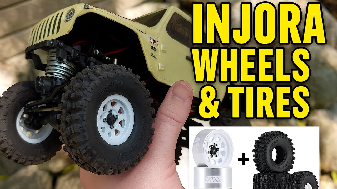 Insane Grip! Injora 1.0 Wheels & Tires on Axial SCX24 Gladiator