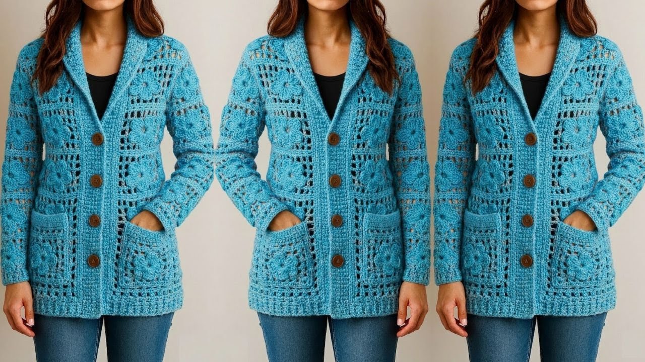 SUPER EASY Crochet Pattern for Beginners! ♥️Crochet Stitch for Baby Blanket, sweaters ,top, cardigan
