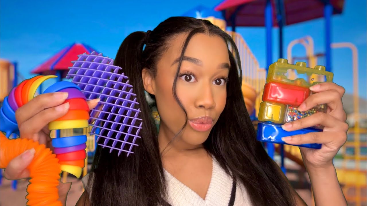 ASMR Girl Tries To Sell You Fidget Toys at Recess 🛝🪀 Fidget Toys Are Banned) ASMR Fidget Toy Sounds