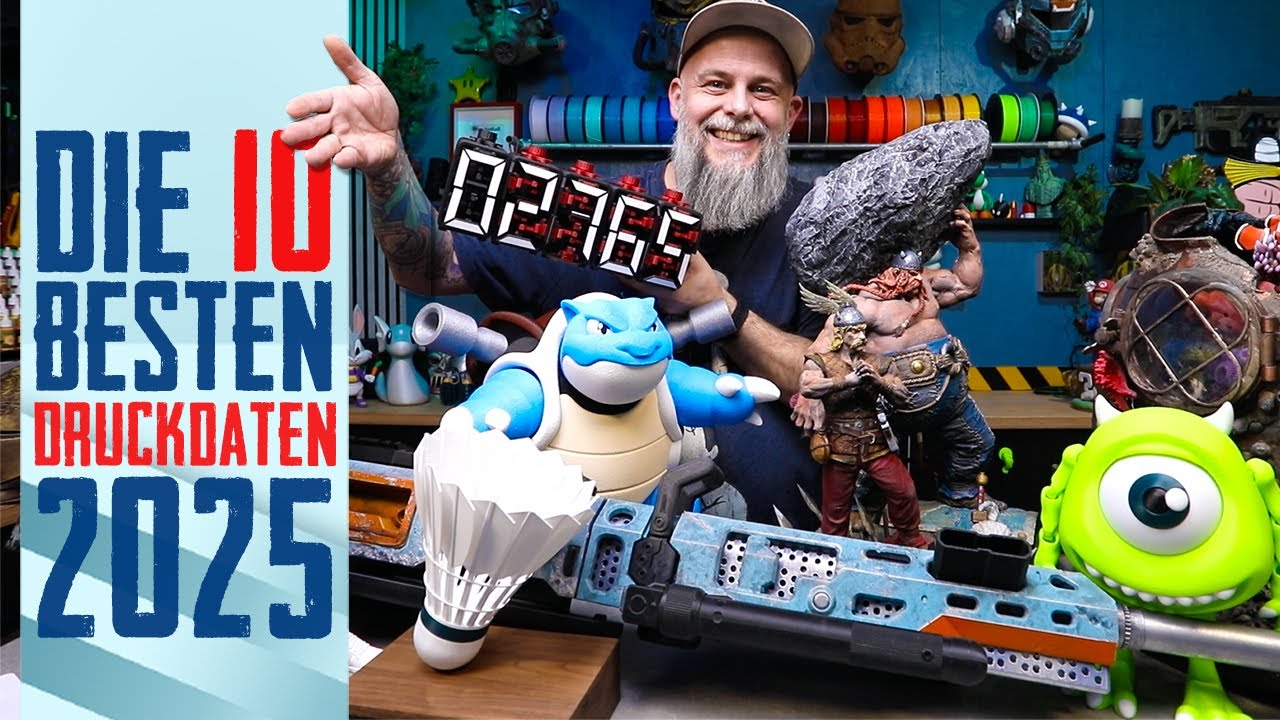 Die 10 besten 3D-Druck-Vorlagen 2025 – Mein Jahresrückblick! 🎉