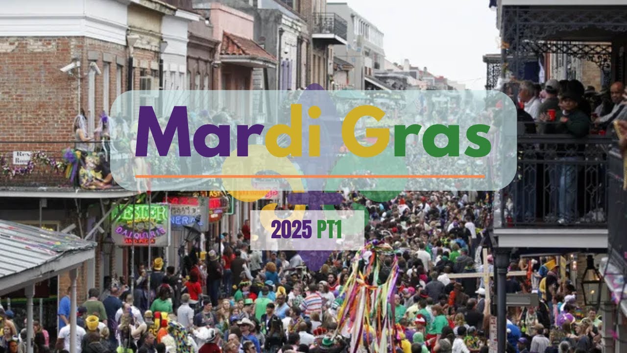 🎭 Experiencing Mardi Gras: The ULTIMATE Party in New Orleans! 🎷🎊 Nonstop Vibes & Beads! 2025  pt1