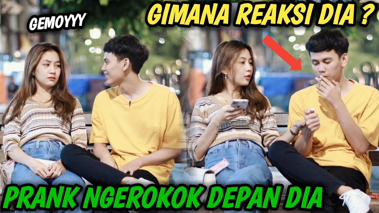 PRANK NGEROKOK DEPAN RINI ARNY AUTO MARAH