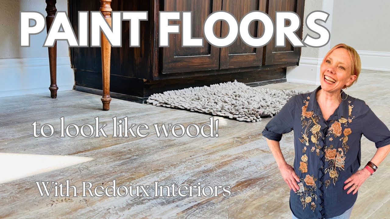 How to Paint a Subfloor to Look Like Old Farm Wood Planks - Updated 8 years later!
