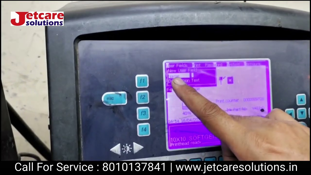 How to do automatic serial number in videojet thousand series printer complete step by step in hindi