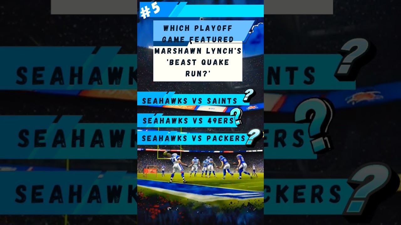 "Beast Quake: Marshawn Lynch's Earth-Shaking Run!  | Unstoppable NFL Power"