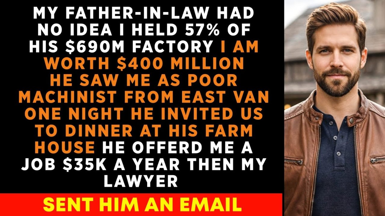 My Father-In-Law Had No Idea I Held 57% of His $690M factory — Yet He Tried to Hand Me a Building...
