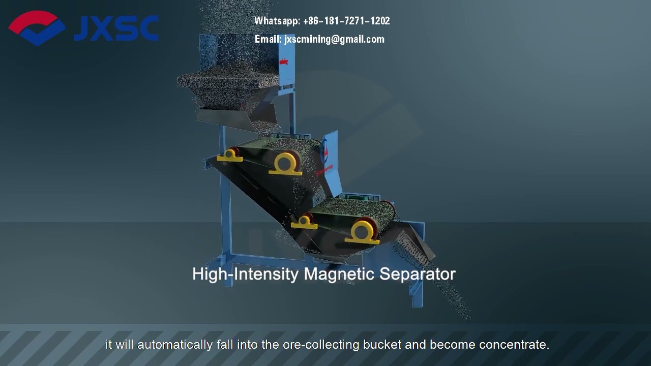 High-Intensity Magnetic Separators, For Separating Weak Magnetic Ferrous Ore Or Slag