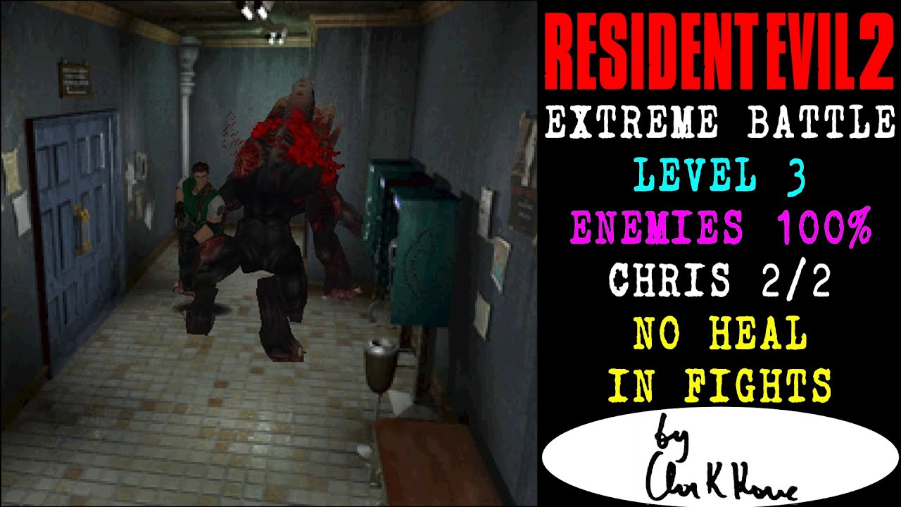 BIOHAZARD 2, EXTREME BATTLE, LV. 3, KILL 100%, HEALING ONLY IN BOX ROOM 2/2 │ Gameplay by ClarkKane